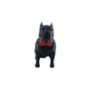 Ver imagem 6 de Pitbull Macho Orelha Cortada com Gravata Miniatura Decoração 3d:preto