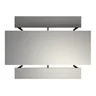 Conjunto Mesa para Refeitório 6 Lugares com Bancos Separados - 2