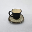 Ver imagem 3 de Conjunto Xícaras Quadradas Cafezinho 90ml - Pret Fosco com Pires 90ml