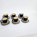 Ver imagem 4 de Conjunto Xícaras Quadradas Cafezinho 90ml - Pret Fosco com Pires 90ml