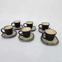 Ver imagem 5 de Conjunto Xícaras Quadradas Cafezinho 90ml - Pret Fosco com Pires 90ml