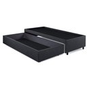 Ver imagem 7 de Base Box Cama Solteirão com Gaveta Sapateira para Colchão 96x203cm Linho