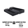 Base Box Cama Solteirão com Gaveta Sapateira para Colchão 96x203cm Linho - 12