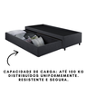 Base Box Cama Solteirão com Gaveta Sapateira para Colchão 96x203cm Linho - 11