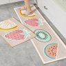 JOGO DE COZINHA 2 PÇS ANTEDERRAPANTE PVC - FRUTAS - 1