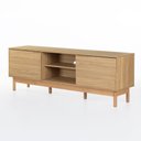 Ver imagem 4 de Rack Kaki para TV 65 Polegadas 100% MDF 160cm 2 Portas com Nicho Tauari