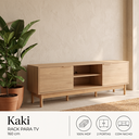 Ver imagem 1 de Rack Kaki para TV 65 Polegadas 100% MDF 160cm 2 Portas com Nicho Tauari