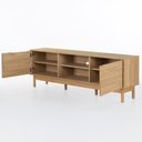 Ver imagem 7 de Rack Kaki para TV 65 Polegadas 100% MDF 160cm 2 Portas com Nicho Tauari