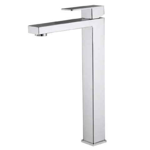 Torneira para Lavatório de Mesa Quadrado Bica Alta Definite Inox - 774379 - Stoc Torneira para Lavat