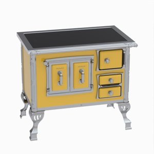 Fogao a Lenha GII N 1 Sec Xviii Premium Amarelo Sd