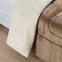 Ver imagem 2 de Coberdrom Sherpa e Flannel Everest Queen Manta Alta 150g 01 Peça - Caqui