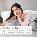 Ver imagem 4 de Bedsure Fronha de Cetim Queen Conjunto de 2 Cinza 50x66 Cm