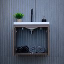 Ver imagem 3 de Gabinete Armário para Banheiro 50cm Mdf com Cuba - Siena Munique