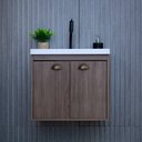 Ver imagem 2 de Gabinete Armário para Banheiro 50cm Mdf com Cuba - Siena Munique