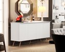 Ver imagem 1 de Aparador Buffet Encanto 4 Portas Retrô Branco
