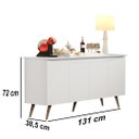 Ver imagem 5 de Aparador Buffet Encanto 4 Portas Retrô Branco