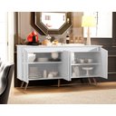 Ver imagem 2 de Aparador Buffet Encanto 4 Portas Retrô Branco