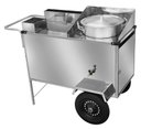 Ver imagem 1 de Carrinho de Milho Verde Luxo L24p com Toldo e com Rodas Pneumaticas Inox - Cefaz
