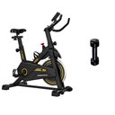 Ver imagem 1 de Bicicleta Ergometrica Vertical Ahead Sports Roda Inercia 8kg Spinning Musculação Halter 120kg