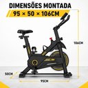 Ver imagem 4 de Bicicleta Ergometrica Vertical Ahead Sports Roda Inercia 8kg Spinning Musculação Halter 120kg