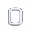 Ver imagem 1 de Número Zero 39mm Benfixa Abs Cromado 8861