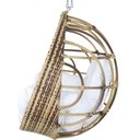 Ver imagem 2 de Balanço Ninho Suspenso Hungria em Alumínio e Fibra Sintética Jardim Cappuccino/courino/náutico/