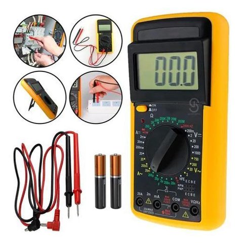Multimetro Digital Profissional de Bip com Capacímetro Auto