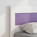 Ver imagem 3 de Cama Solteiro Prisma Branco com Lilás - Jea Móveis