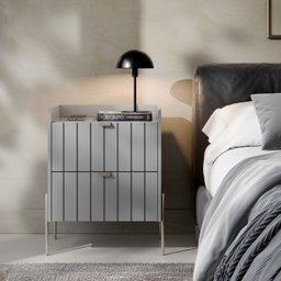 2 Mesas de Cabeceira Vênus Mdf 45cm - 4