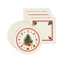 Ver imagem 5 de Kit Sousplat + Guardanapo Natal Arvore Nsw 4 Peças com Base