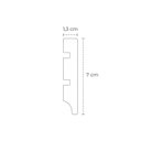 Ver imagem 3 de Rodapé de Poliestireno Barra 7CMX240CM Liso Light Branco Ruffino