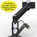 Ver imagem 2 de Suporte Projetor Datashow Mini Led Parede Braço 30 Cm - Preto