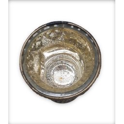 Castiçal Porta Velas Medieval Vidro Vintage Silver C/ Base - 3