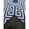 Tapete Sala Magia Geométrico Grego 200X250 Cm Azul Lavável - 4