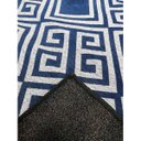 Ver imagem 4 de Tapete Sala Magia Geométrico Grego 200x250 Cm Azul Lavável