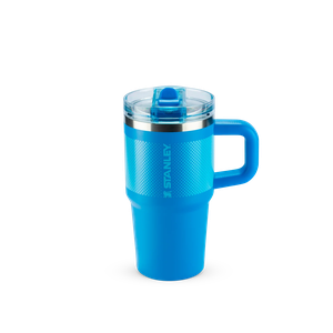 Copo com Canudo Flip Straw Quencher Stanley Protour 591ml - Azure