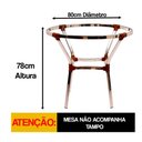 Ver imagem 2 de Mesa Ascoli em Alumínio 70cm Altura X 80cm Argila