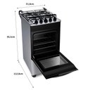 Ver imagem 2 de Fogão Brastemp 4 Bocas Cor Inox Bfo4nbr - Bivolt