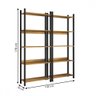 Estante para Livros Nobre 10 Prateleiras Estilo Industrial Freijó/black - Panorama Móveis - 4
