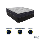 Ver imagem 3 de Cama Box Baú Casal Preto e Colchão Airtech 150 D45 Ortobom