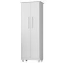 Ver imagem 1 de Armario para Lavanderia Multiuso 2 Portas 143x53 cm Nina Branco Rudk