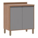 Ver imagem 1 de Balcão de Cozinha com Tampo 80 Cm 2 Portas de Abrir 1 Prateleira Isa Luciane Móveis