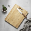 Ver imagem 2 de Tábua Corte Bambu com Alça Lisa para Cozinha 40x30cm