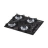 Kit Balcão para Cooktop Cozinha Kaiki Eliz Ypê com Fogão Cooktop 4 Bocas Chamalux Ultra Chama Preto  - 3