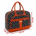 Ver imagem 3 de Bolsa Sacola Mala de Viagem Grande 53cm Poliéster Resistente À Água Alça Reforçada Preto