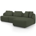 Ver imagem 6 de Sofá 4 Lugares com Chaise Direito Sala Living 288cm Arlo F04 Linho Verde - Lyam Decor