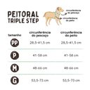 Ver imagem 5 de Peitoral Triple Step Verde e Rosa Tam. M Mimo - PP269 PP269