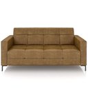Ver imagem 5 de Sofá 2 Lugares 180cm Pés Metálicos Sallin Sintético Camel Z08 - Mpozenato