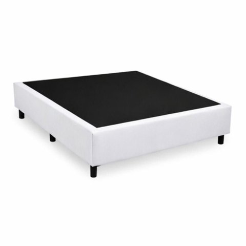 Base Cama Box Casal Corino (88x188) Reforçada - Branco