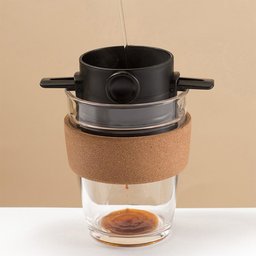 Mini Coador C Filtro de Café Individual Portátil Inox P Copo - 3